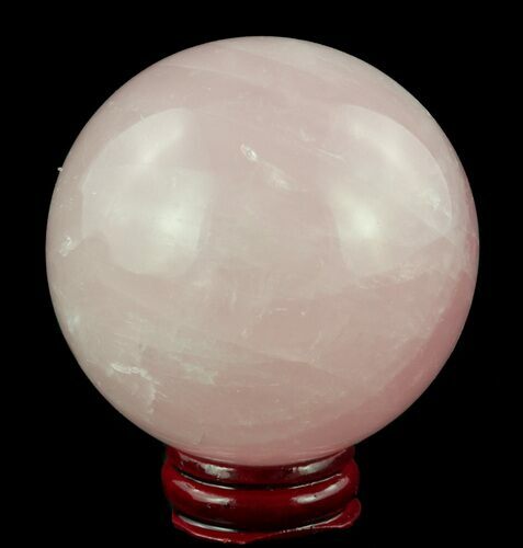 Polished Rose Quartz Sphere - Madagascar #52389